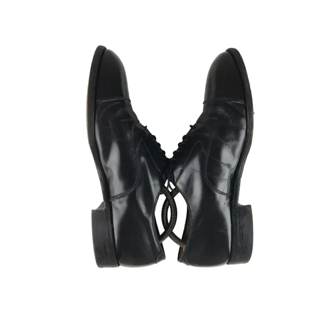 Johnston & Murphy Mens Black Flynch 56854 Cap‎ Toe Oxford Dress Shoes Size US 9